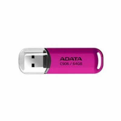 ADATA C906/64GB/USB 2.0/USB-A/Růžová