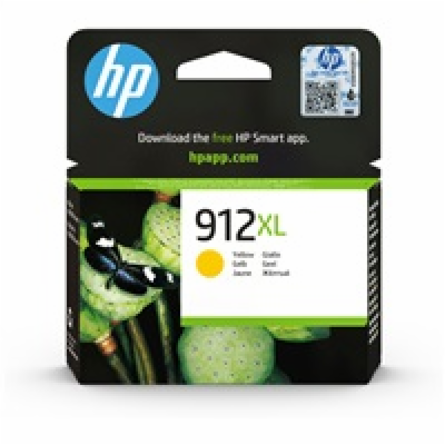 HP 912XL High Yield Yellow Original Ink Cartridge (825 pa...