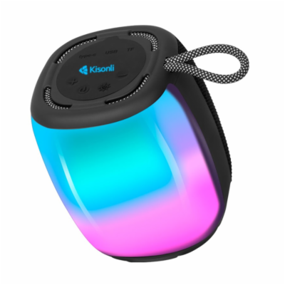 Kisonli Q18 Bluetooth Reproduktory, USB, SD, FM, AUX - Če...