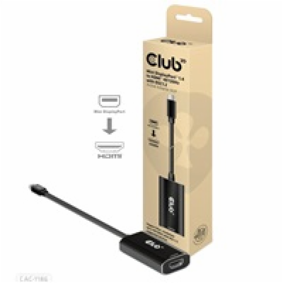 Club3D aktivní adaptér mini DisplayPort 1.4 na HDMI 4K120...