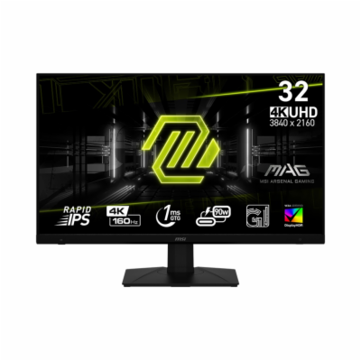 MSI MAG/322UPF/32"/IPS/4K UHD/160Hz/1ms/Black/3R