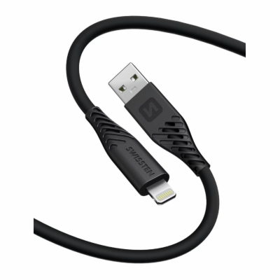 DATOVÝ KABEL SWISSTEN SOFT SILICONE USB / LIGHTNING 1,5 M...