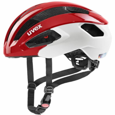 UVEX HELMA RISE CC, RED - WHITE MAT vel.52-56 cm