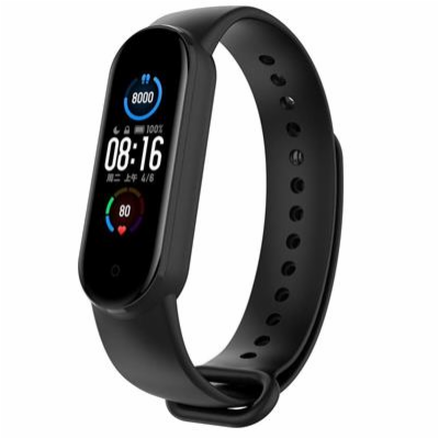 Tactical Silikonový Řemínek pro Xiaomi Mi Band 5 Black - ...