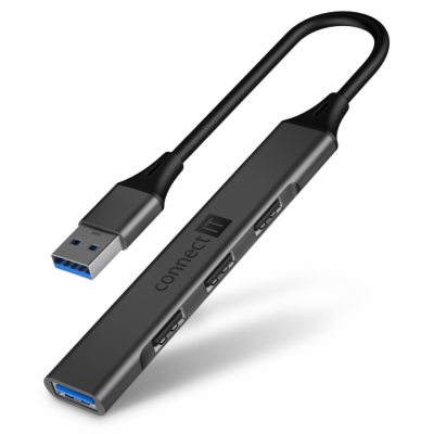 Connect IT USB-A hub, (1xUSB-A 3.0, 3xUSB-A 2.0), externí...