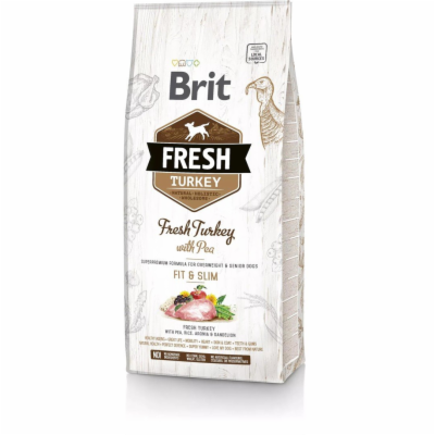 Brit Fresh Turkey with Pea Light Fit & Slim 12kg granule ...