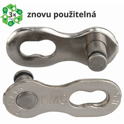 Spojka řetězu KMC 7-8 speed EPT povrch, šedý 7,1 mm, blis...