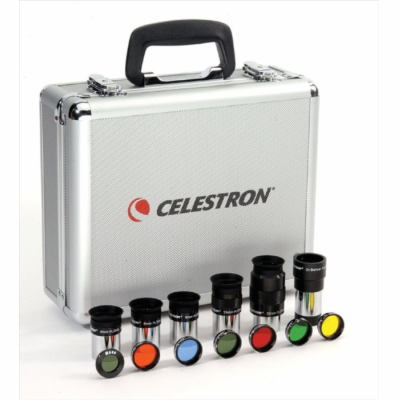 Celestron 1.25" rozšiřující set okulárů a filtrů pro tele...