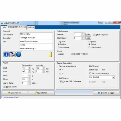 TFA 31.1054 - Datalogger pro měření teploty a vlhkosti s ...