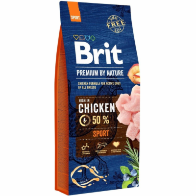 Brit Premium by Nature Sport 15kg granule pro psy