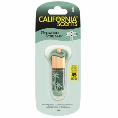 California Scents Hanging Vial Redwood Streams - Sekvoje