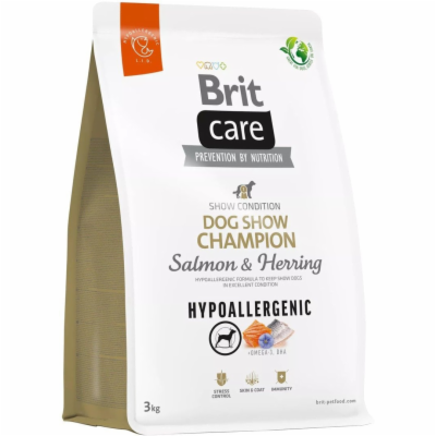 Brit Care Dog Hypoallergenic Dog Show Champion, 3kg granu...