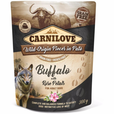 Carnilove Dog Pouch Paté Buffalo with Rose Petals 300g ka...