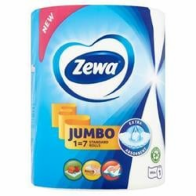 ZEWA Papírové utěrky "Jumbo White", role, 325 útržků