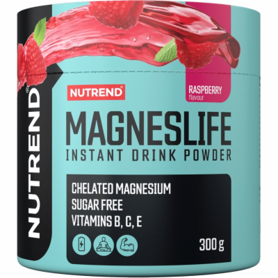 Nutrend MAGNESLIFE INSTANT DRINK POWDER 300 g, malina