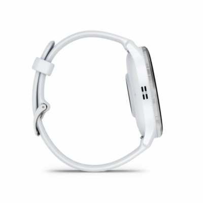 Garmin Venu 3, Silver/ White, silikonový řemínek