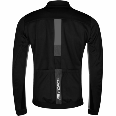 FORCE zimní bunda FROST softshell černo-šedá vel.XL