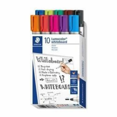 STAEDTLER Popisovače na bílou tabuli "Lumocolor 351", 10 ...