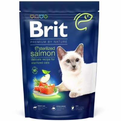 Brit Premium by Nature Cat. Sterilized Salmon, 1,5kg gran...