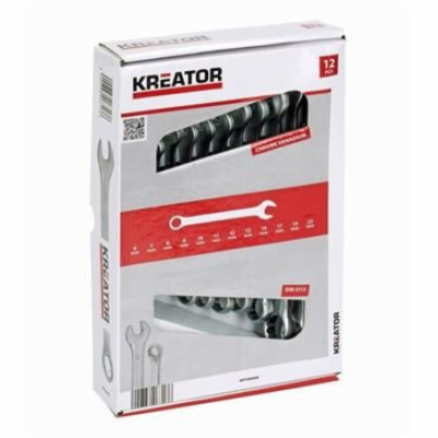 Kreator KRT500009 - Sada klíčů očko/otevřený 8-22mm 12ks