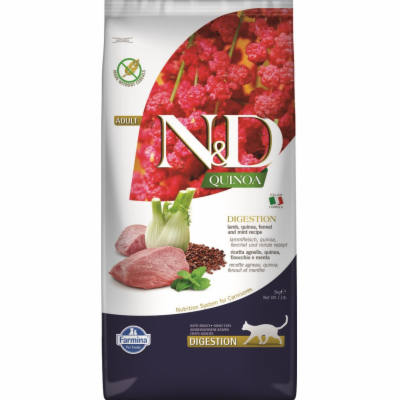 N&D QUINOA CAT Digestion Lamb & Fennel 5kg granule pro kočky