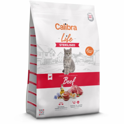 Calibra Cat Life Sterilised Beef 1,5kg granule pro kastro...