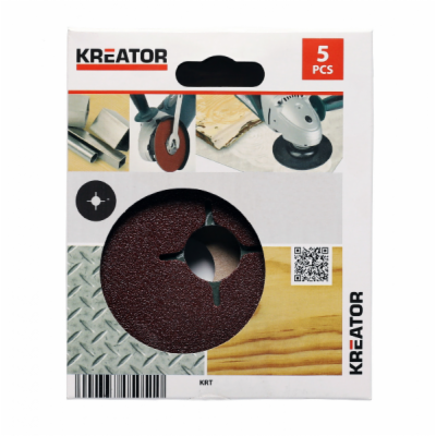 Kreator KRT250501 - 5x Brusný disk pro úhlové brusky 125 ...