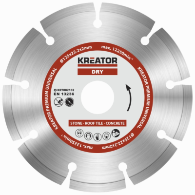 Kreator KRT082102 - Diamantový kotouč segmentový 125mm PR...