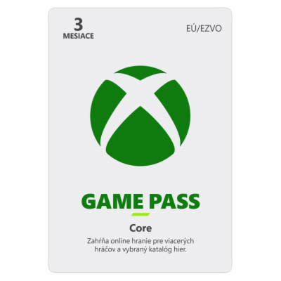 XBOX - Game Pass Core - předplatné na 3 měsíce (EuroZone)