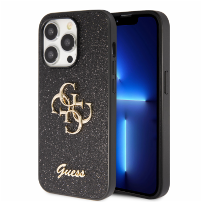 Guess PU Fixed Glitter 4G Metal Logo Zadní Kryt pro iPhon...