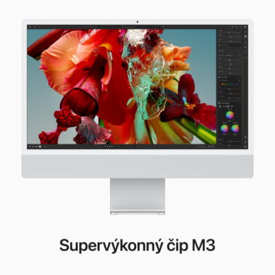 Apple iMac 24" M3 CZ Stříbrný (MQRK3CZ/A)