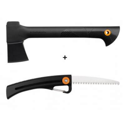 Fiskars Set sekera univerzální A6 + pilka zahradní SW16 S...