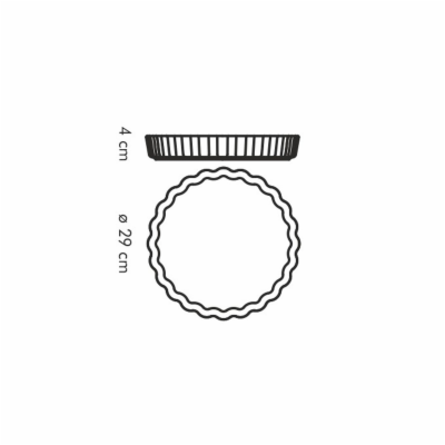 Tescoma Forma s vlnitým okrajem kulatá GUSTO, 28 cm