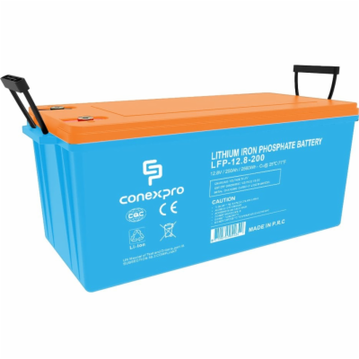 Conexpro baterie LiFePO4, 12.8V, 200Ah, Smart BMS, Bluetooth