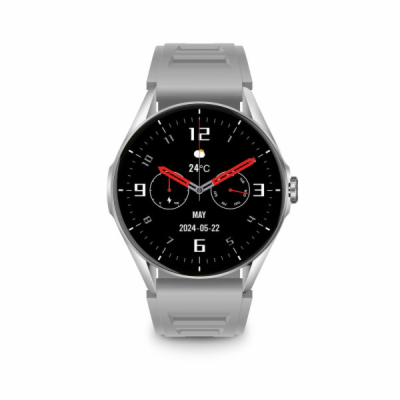 Chytré hodinky ALIGATOR Watch AMOLED, stříbrné