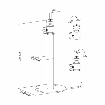 Držák projektoru CABLETECH UCH0258