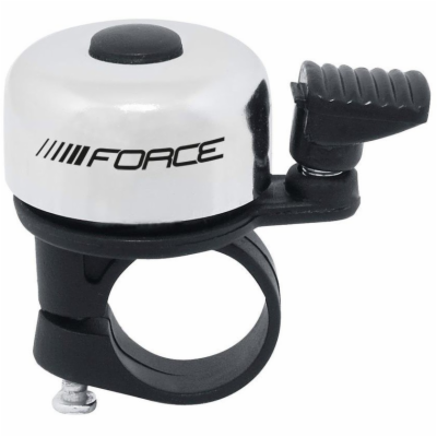 zvonek Force Mini Fe/plast 22,2mm paličkový, stříbrný