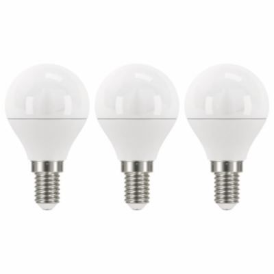 LED žárovka Classic miniglobe 6W E14 neutrální bílá, 3 ks