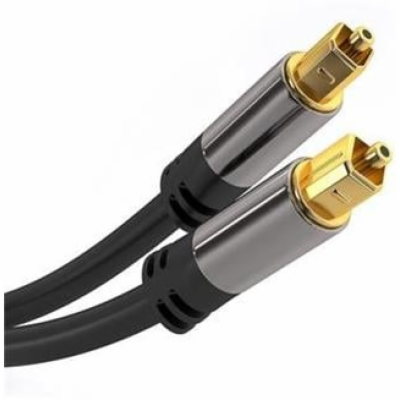 PremiumCord Kabel Toslink M/M, OD:6mm, Gold design 1m