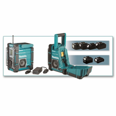 Makita DMR301 Aku rádio s nabíječkou, DAB, Bluetooth, Li-...