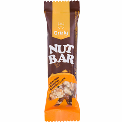 GRIZLY Ořechová tyčinka Nut bar polomáčená 40 g