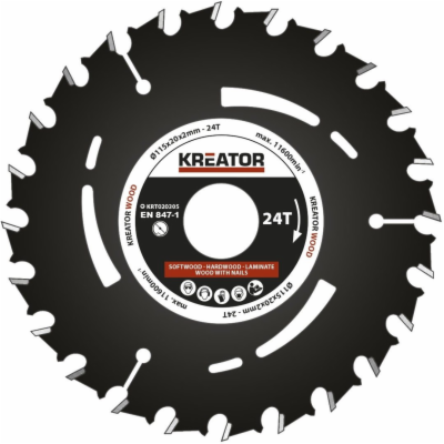 Kreator KRT020305 - Pilový kotouč pro ponorné pily 115mm,...