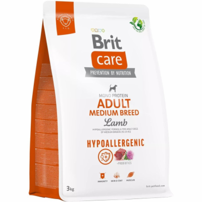 Brit Care Dog Hypoallergenic Adult Medium Breed, 3kg gran...