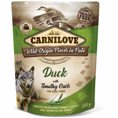 Carnilove Dog Pouch Paté Duck with Timothy Grass 300g kap...