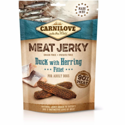 Carnilove Jerky Duck & Herring Fillet 100g pamlsky pro psy