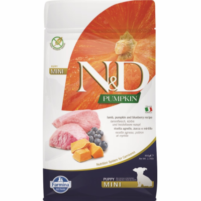 N&D PUMPKIN DOG Puppy Mini Lamb & Blueberry 800g granule ...