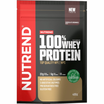 Nutrend 100% WHEY protein 400 g, čokoládové brownies