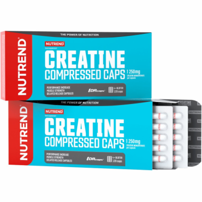 Nutrend CREATINE COMPRESSED CAPS, 120 kapslí