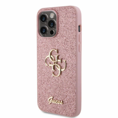 Guess PU Fixed Glitter 4G Metal Logo Zadní Kryt pro iPhon...