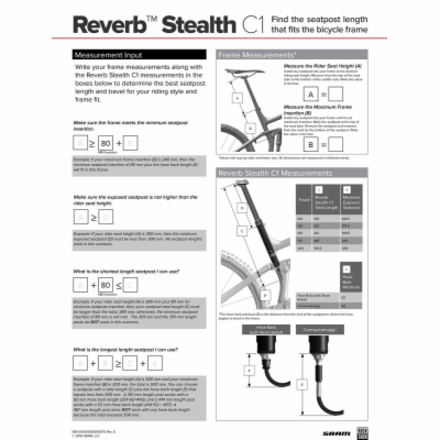 Sedlovka RockShox Reverb Stealth - Plunger Remote (vpravo...